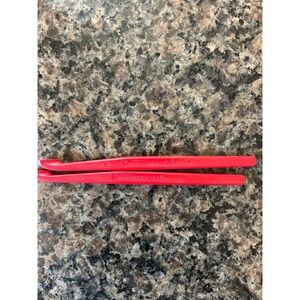 Set of 2 Tupperware Citrus Peelers Red Orange Peeler Kitchen Tools 727-32 727-33